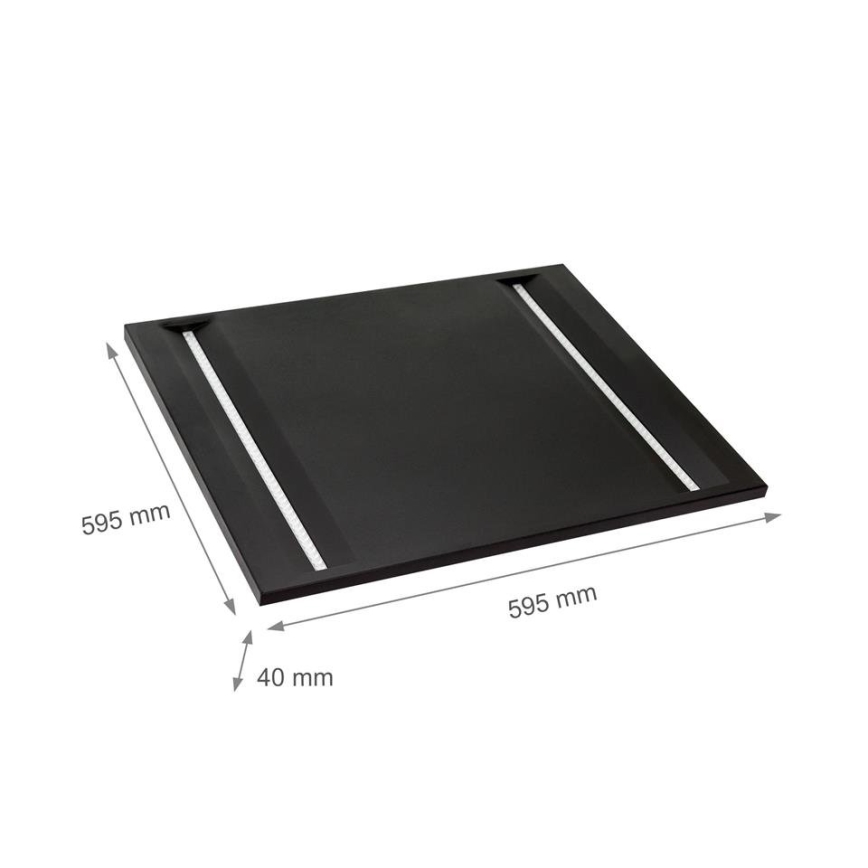 LED Panel ALGINE LED/44W/230V 60x60 cm 4000K UGR16 crna