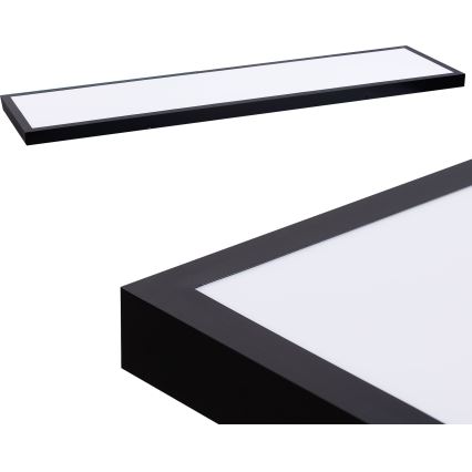 LED Panel LED/60W/230V 4000K 30x120 cm crna