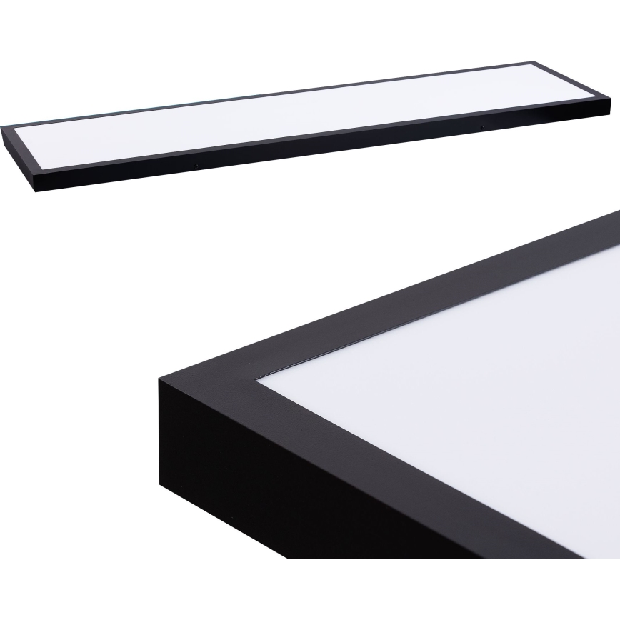 LED Panel LED/60W/230V 4000K 30x120 cm crna