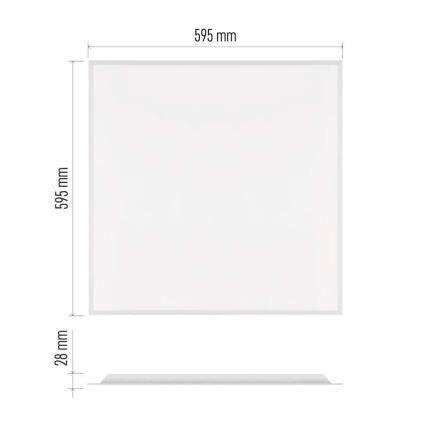 LED panel za spušteni strop DIXXO LED/36W/230V 4000K 60x60 cm bijeli