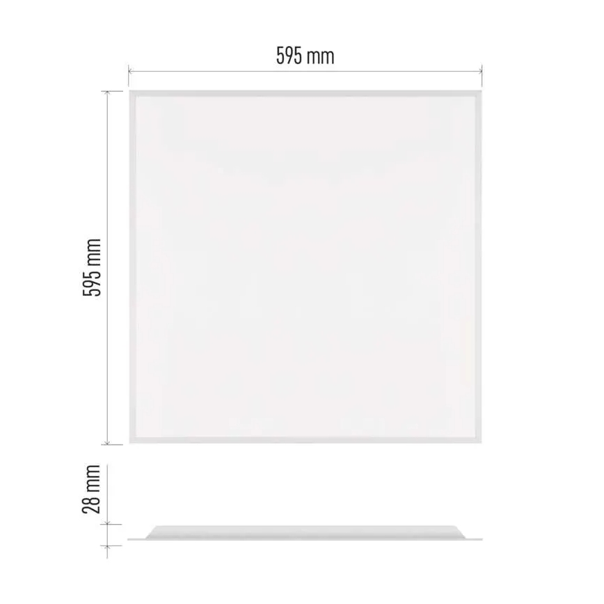 LED panel za spušteni strop DIXXO LED/36W/230V 4000K 60x60 cm bijeli