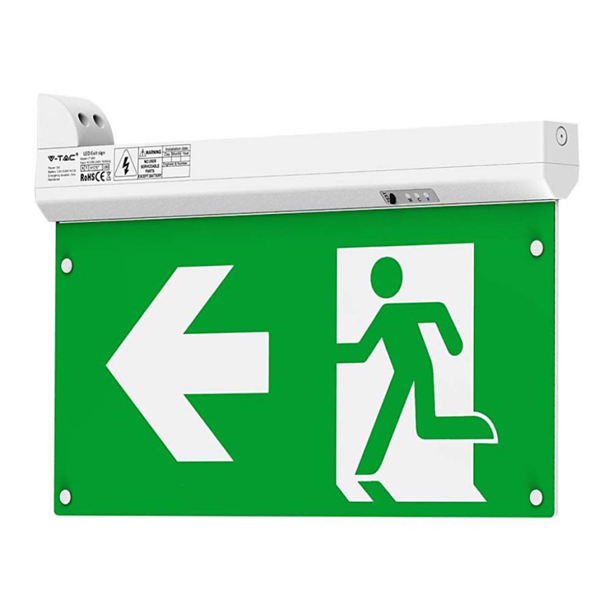 LED Panik svjetiljka EMERGENCY EXIT LED/2,5W/230V 4u1 6000K