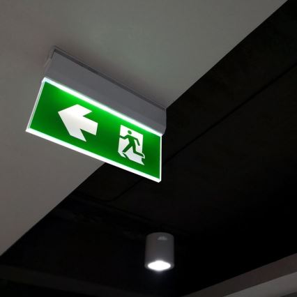 LED Panik svjetiljka EMERGENCY EXIT LED/2,5W/230V 4u1 6000K