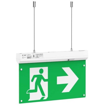 LED Panik svjetiljka EMERGENCY EXIT LED/2,5W/230V 4u1 6000K