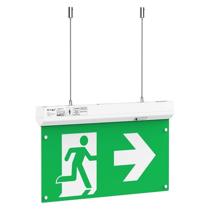 LED Panik svjetiljka EMERGENCY EXIT LED/2,5W/230V 4u1 6000K