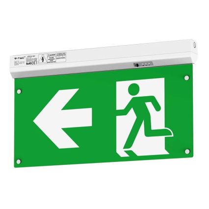 LED Panik svjetiljka EMERGENCY EXIT LED/2,5W/230V 4u1 6000K