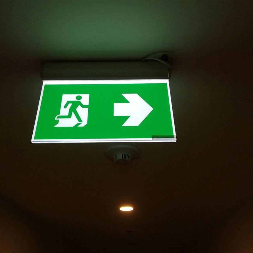LED Panik svjetiljka EMERGENCY EXIT SAMSUNG CHIP LED/2W/230V 6000K