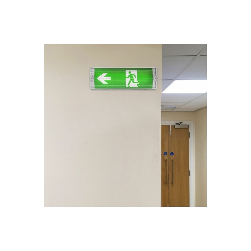 LED Panik svjetiljka EMERGENCY EXIT LED/3W/230V 6400K IP65