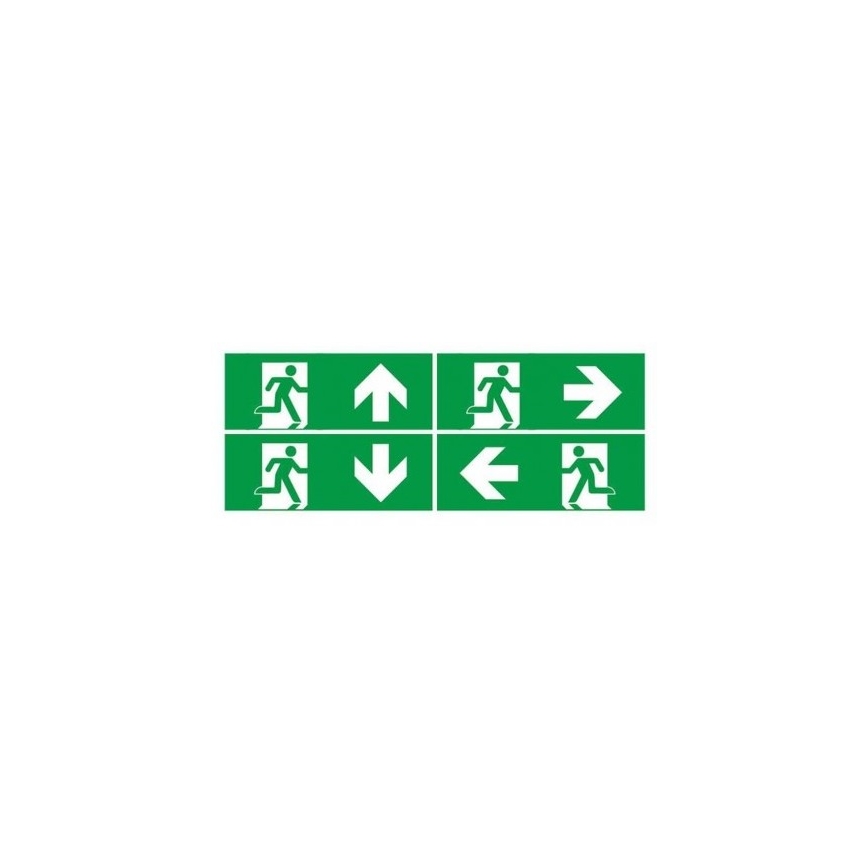 LED Panik svjetiljka s redovitim testom funkcionalnosti EMERGENCY EXIT LED/3W/230V 6400K IP65