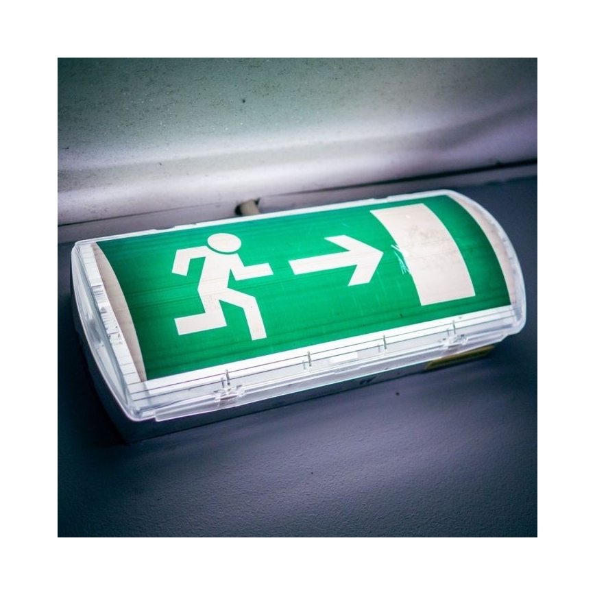 LED Panik svjetiljka EMERGENCY EXIT LED/3W/230V IP65 6000K 1200mAh