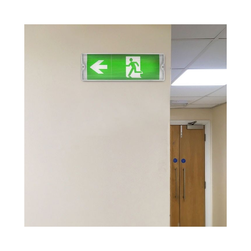 LED Panik svjetiljka EMERGENCY EXIT LED/3W/230V IP65 6000K 1200mAh