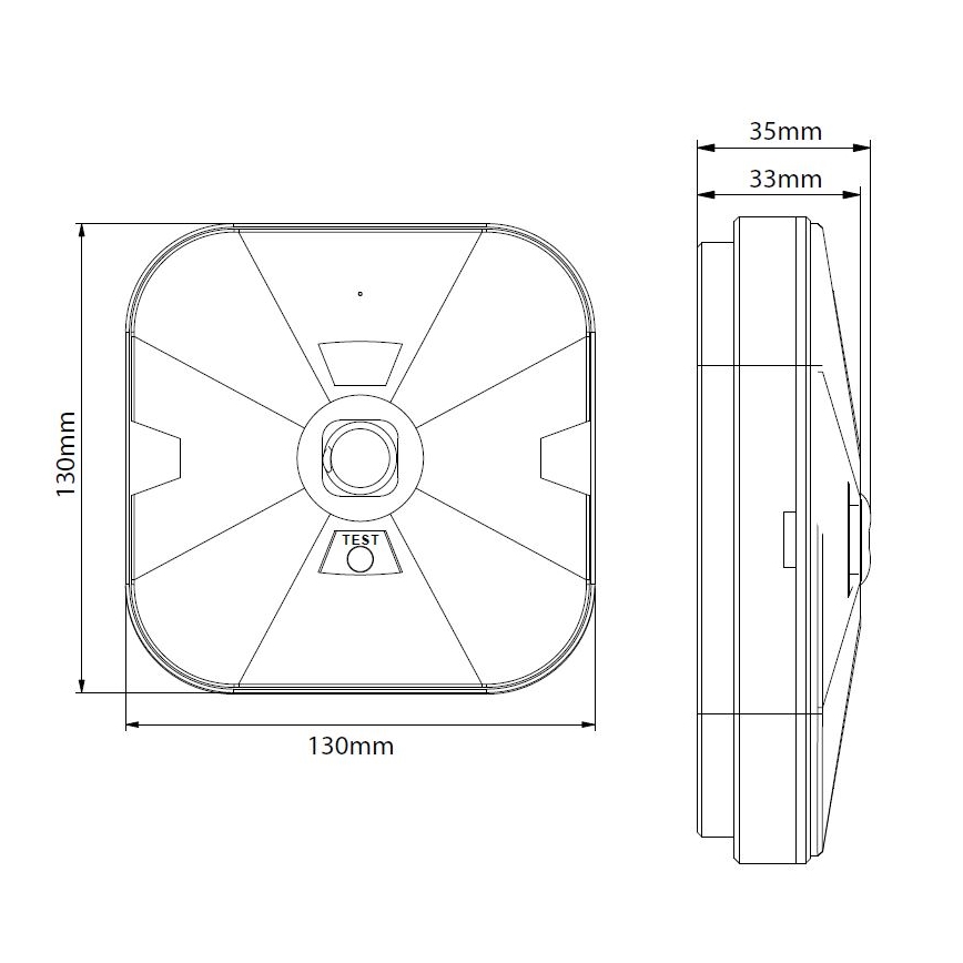 LED Panik svjetiljka GATRION LED/3W/230V 6000K IP54