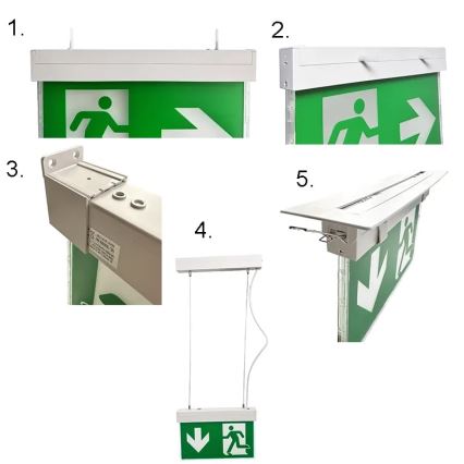 LED Panik svjetiljka LED/2W/230V 6000K 1500 mAh