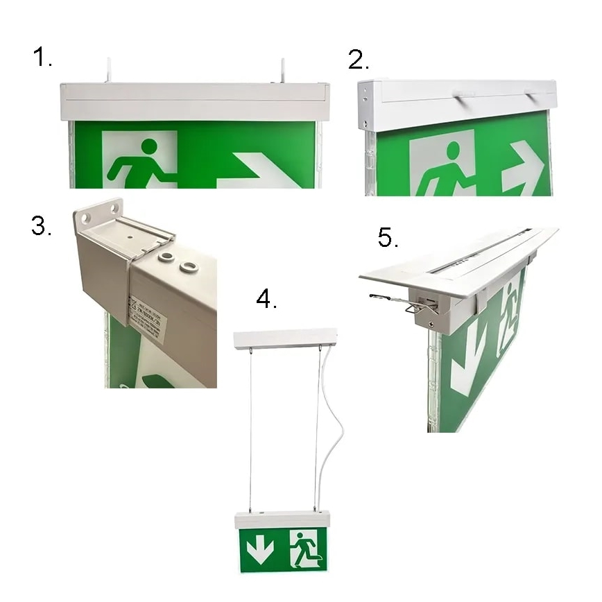 LED Panik svjetiljka LED/2W/230V 6000K 1500 mAh