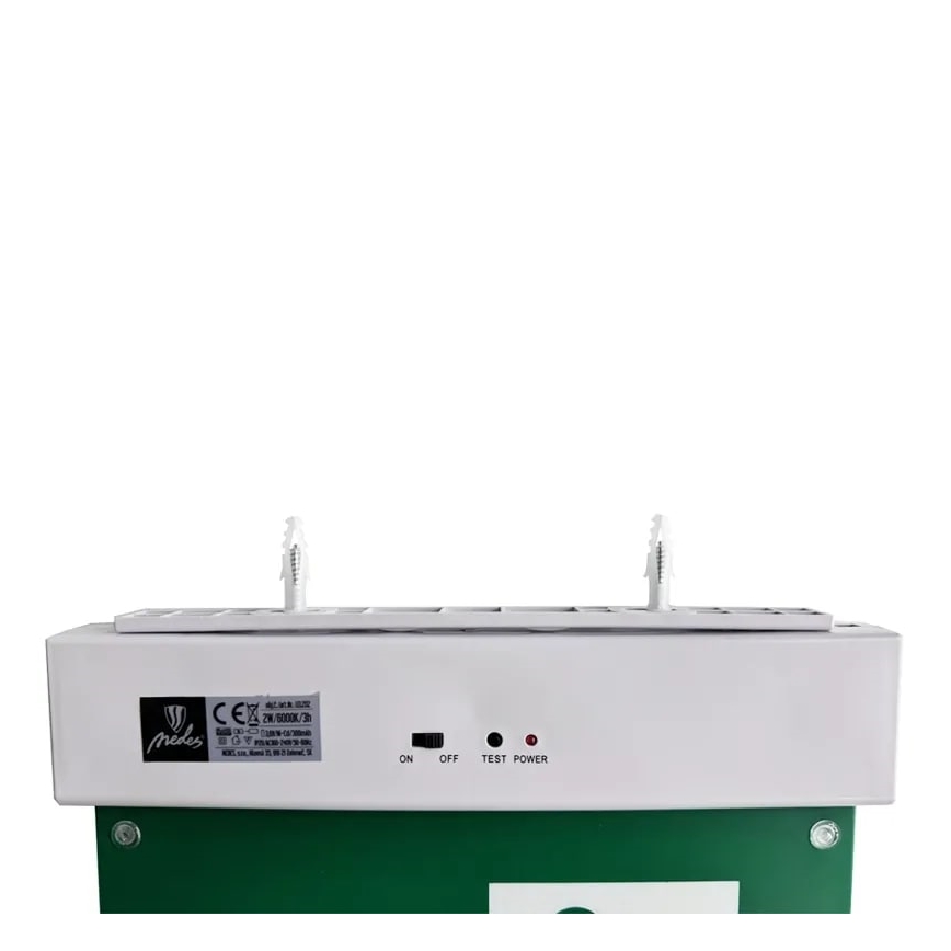 LED Panik svjetiljka LED/2W/230V 6000K 300 mAh