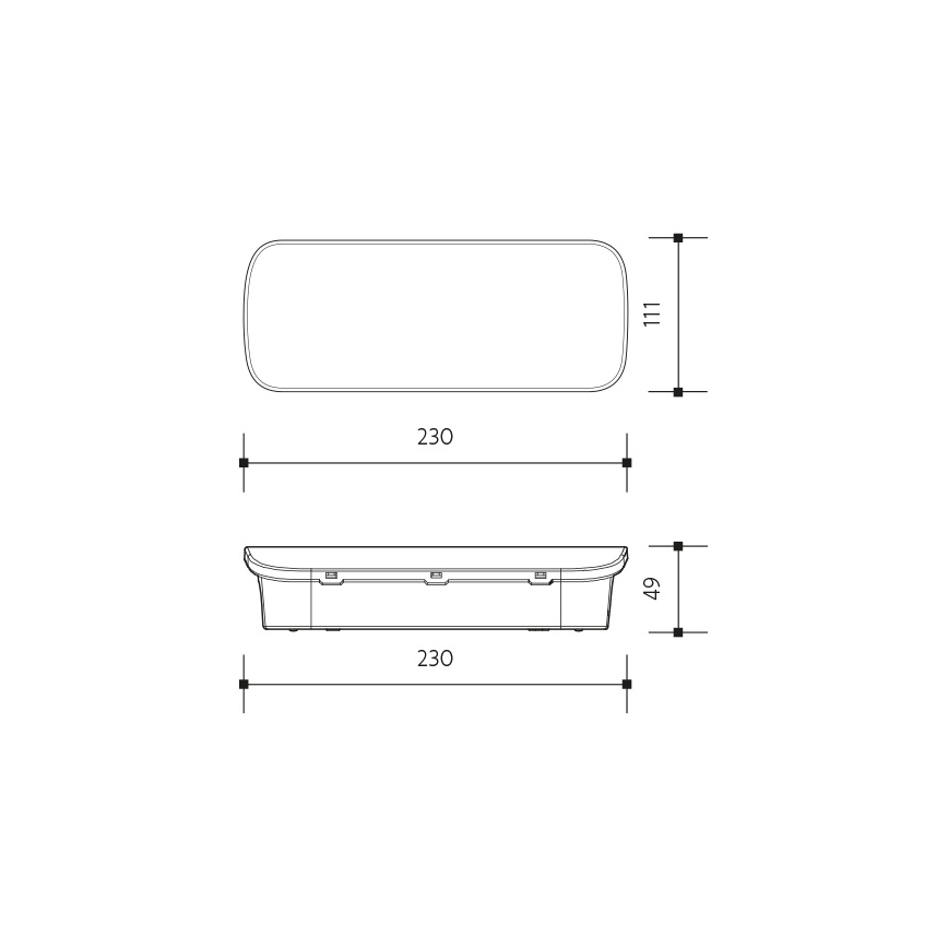 LED Panik svjetiljka VIRGO EVO LED/1W/230V 6000K IP65