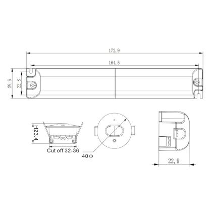 LED Panik ugradbena svjetiljka GATRION LED/1W/230V 6000K