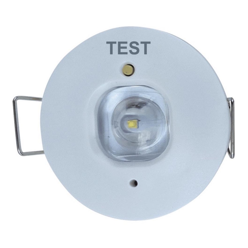 LED Panik ugradbena svjetiljka GATRION LED/1W/230V 6000K