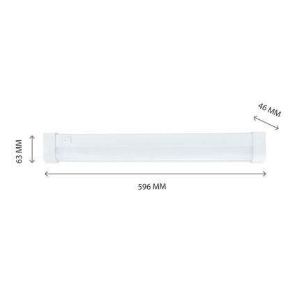 LED Podelementna svjetiljka AQUATICA LED/15W/230V 3000K IP44