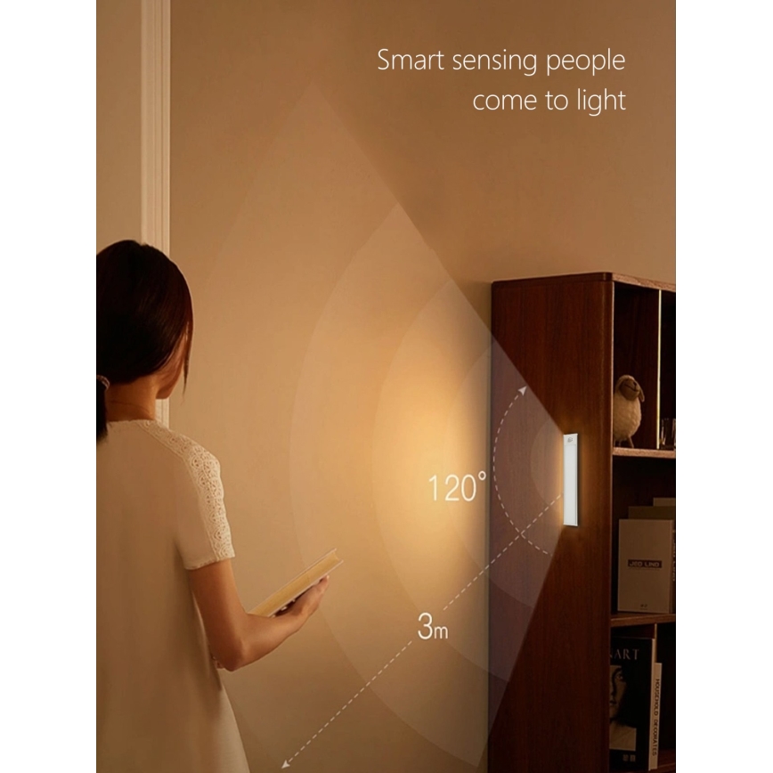 LED Podelementna svjetiljka CABINET-4 s PIR senzorom LED/1,5W/230V 1100mAh 4000K