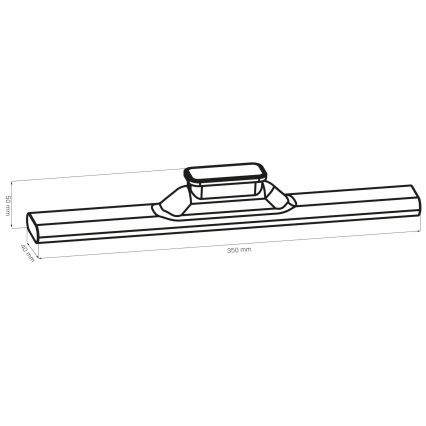 LED Podelementna dodirna magnetska svjetiljka LED/2,5W/5V USB 2700/4000/6500K 1200 mAh 35 cm bijela