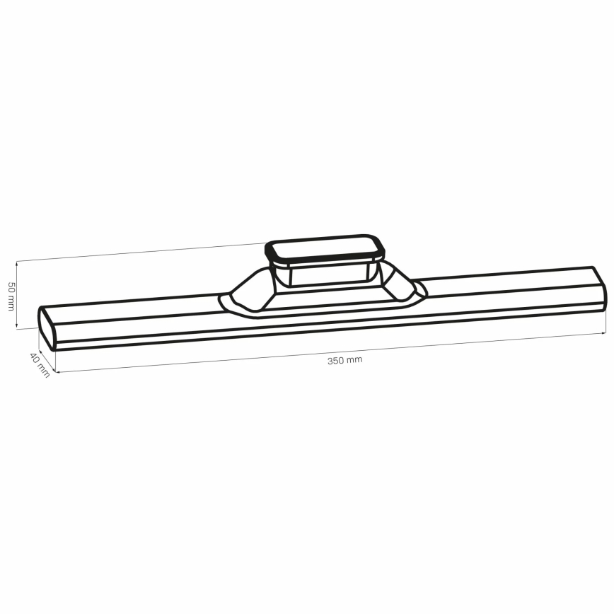 LED Podelementna dodirna magnetska svjetiljka LED/2,5W/5V USB 2700/4000/6500K 1200 mAh 35 cm bijela