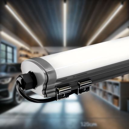 LED Podelementna svjetiljka LED/60W/230V 6000K 120 cm IP65 crna