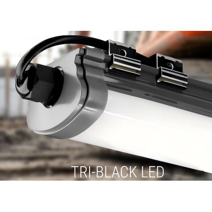 LED Podelementna svjetiljka LED/60W/230V 6000K 120 cm IP65 crna