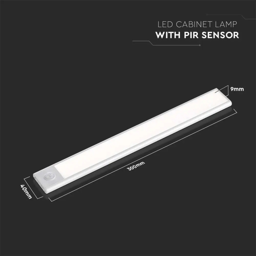 LED Podelementna svjetiljka sa senzorom LED/1,5W/5V 3000K 1500 mAh