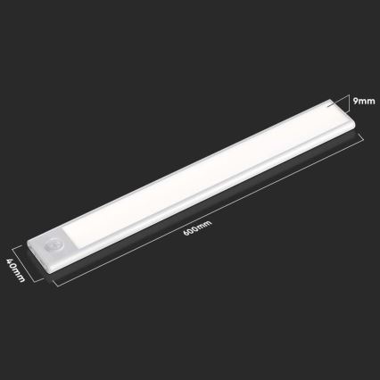 LED Podelementna svjetiljka sa senzorom LED/2,5W/5V 3000 mAh 3000K