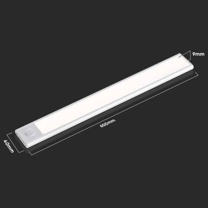 LED Podelementna svjetiljka sa senzorom LED/2,5W/5V 4000K 3000 mAh