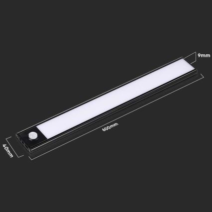 LED Podelementna svjetiljka sa senzorom LED/2,5W/5V 4000K 3000 mAh