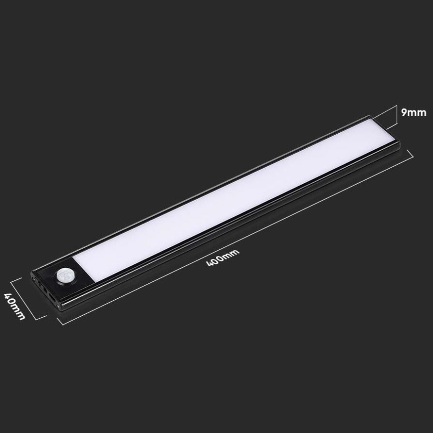 LED Podelementna svjetiljka sa senzorom LED/2W/5V 2200 mAh 3000K