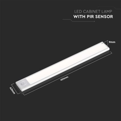 LED Podelementna svjetiljka sa senzorom LED/2W/5V 3000K 2200 mAh