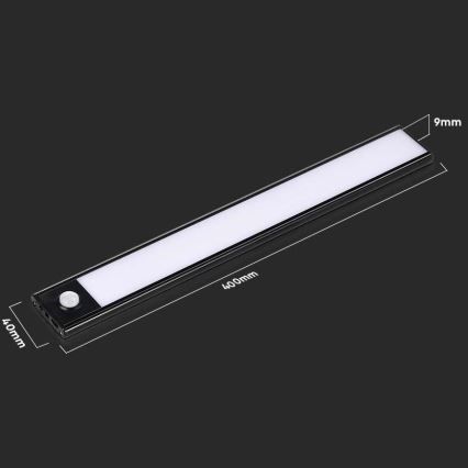LED Podelementna svjetiljka sa senzorom LED/2W/5V 4000K 2200 mAh