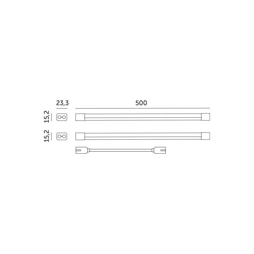 LED Podelementna svjetiljka za uzgoj biljaka GROWLY 2xLED/8,5W/230V bijela