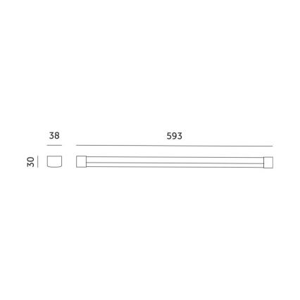 LED Podelementna svjetiljka za uzgoj biljaka GROWLY LED/9W/230V bijela
