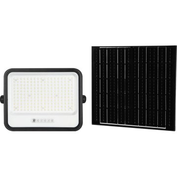LED podesiv solarni reflektor LED/400W/3,2V 2000-8000K IP65 20000 mAh crna + daljinski upravljač