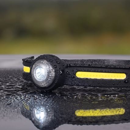 LED punjiva čelna svjetiljka s podesivim crvenim LED svjetlom, 5V, IPX4, 550 lm, 600 mAh