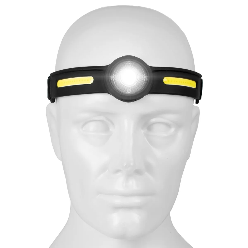 LED punjiva čelna svjetiljka s podesivim crvenim LED svjetlom, 5V, IPX4, 550 lm, 600 mAh