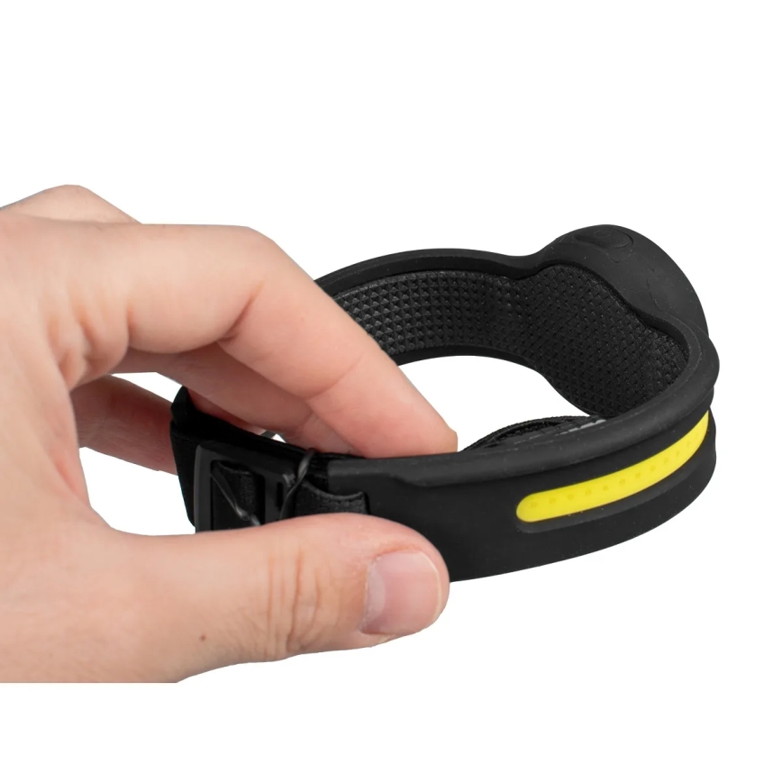 LED punjiva čelna svjetiljka s podesivim crvenim LED svjetlom, 5V, IPX4, 550 lm, 600 mAh