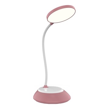 LED Podesiva punjiva stolna lampa VISUA LED/5W/5V 3000-5000K 1200 mAh ružičasta