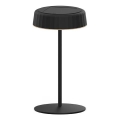 LED Podesiva solarna stolna lampa za punjenje VIVIEN LED/3W/5V 2700K 1600 mAh IP54 crna
