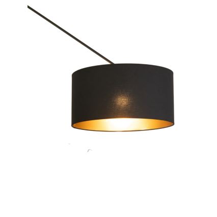 LED Podesivi luster na šipci GORTA 1xE27/60W/230V crna/zlatna