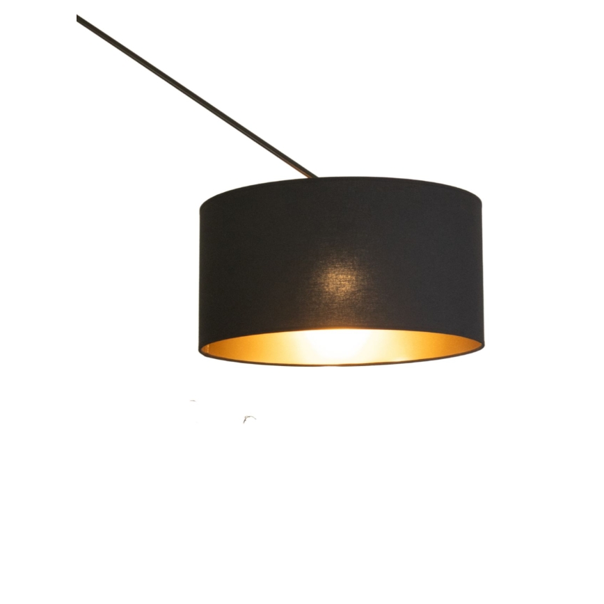 LED Podesivi luster na šipci GORTA 1xE27/60W/230V crna/zlatna