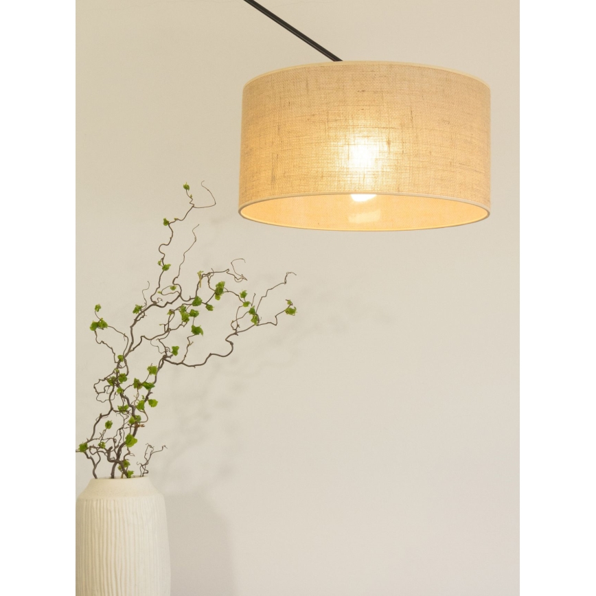 LED Podesivi luster na šipci GORTA 1xE27/60W/230V juta