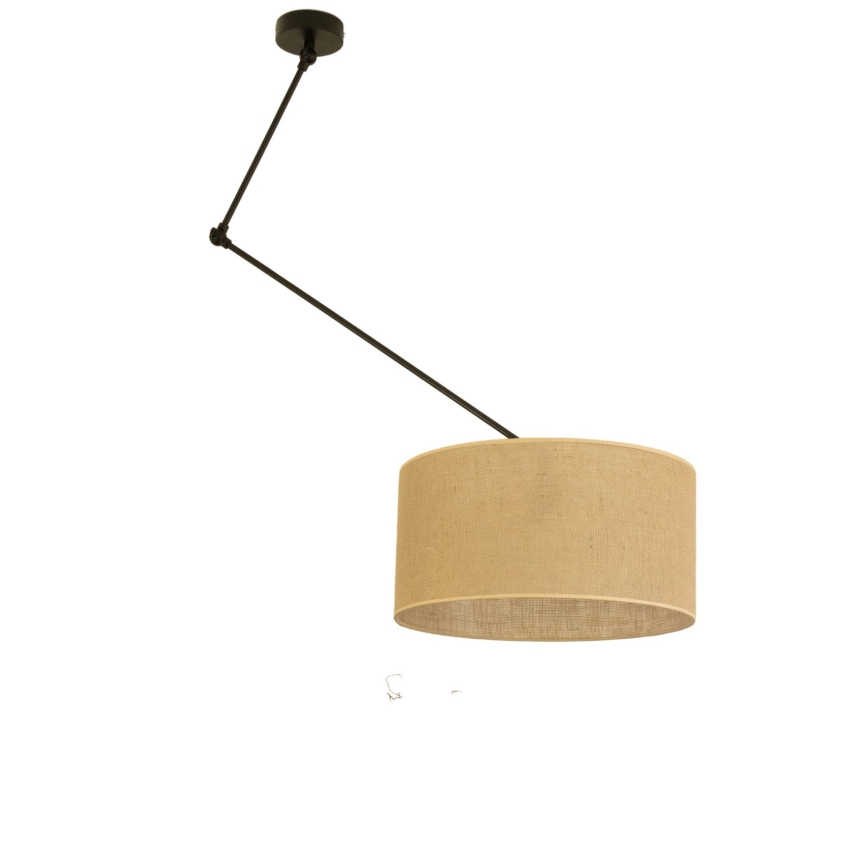LED Podesivi luster na šipci GORTA 1xE27/60W/230V juta