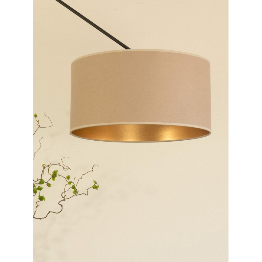 LED podesivi luster na štapu GORTA 1xE27/60W/230V bež/zlatna
