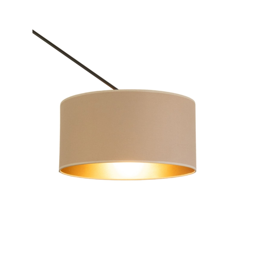 LED podesivi luster na štapu GORTA 1xE27/60W/230V bež/zlatna