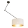 LED podesivi luster na štapu GORTA 1xE27/60W/230V bijela/zlatna